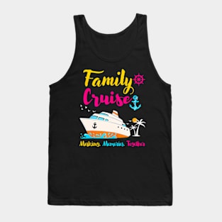 Family Cruise 2024 Making Memories Summer Matching Vacation Tank Top